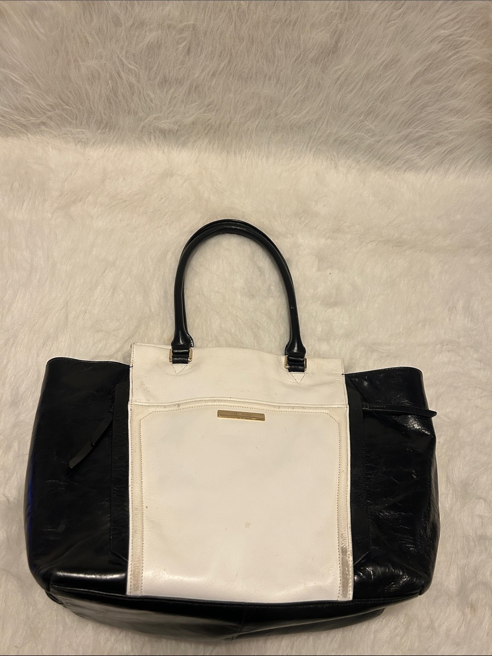 Cole Haan Two-Tone Black & White Tote Bag